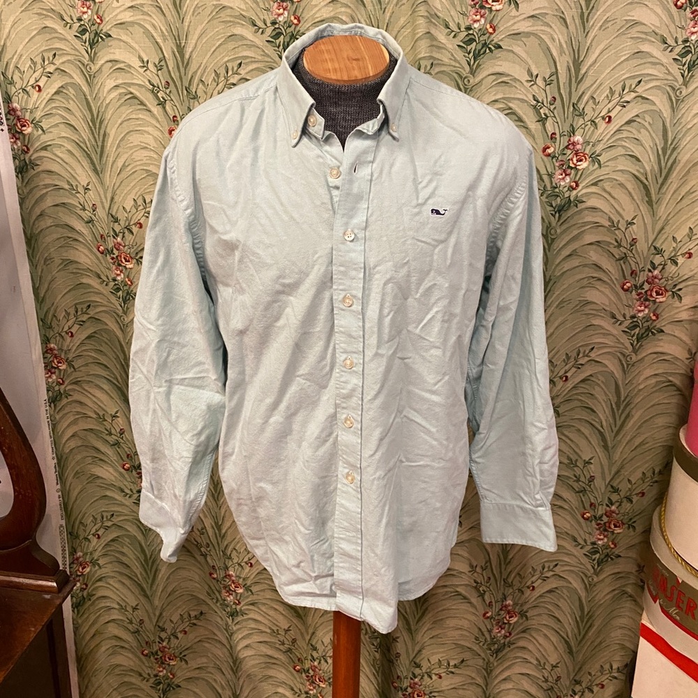 Vineyard Vines Solid Mint-Green Buttondown - image 1